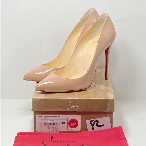 Christian Louboutin Pigalle Follies 100 Patent Leather Pumps size 40 - Picture 10 of 13